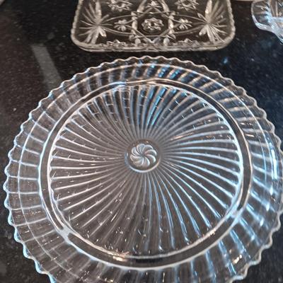 Beautiful, pressed glass dishware