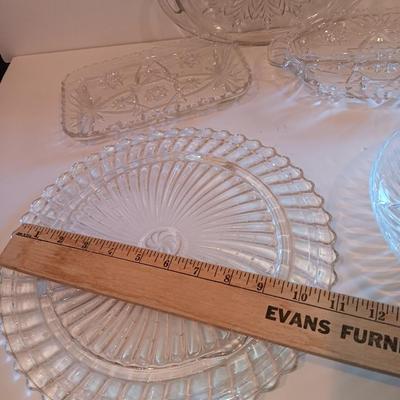 Beautiful, pressed glass dishware