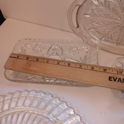 Beautiful, pressed glass dishware