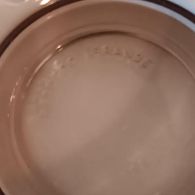 Vintage smoke glass VERECO France dinnerware set - complete setting for 4