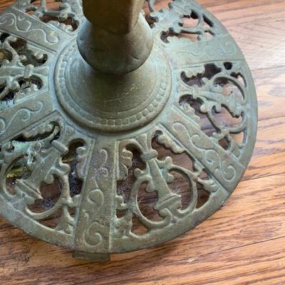 Ornate Antique Bridge Floor Lamp