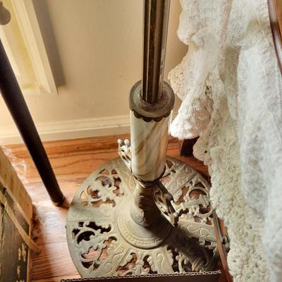 Ornate Antique Bridge Floor Lamp