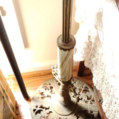 Ornate Antique Bridge Floor Lamp