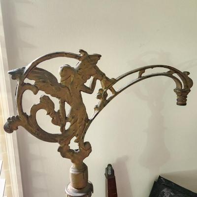 Ornate Antique Bridge Floor Lamp