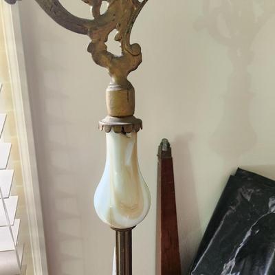 Ornate Antique Bridge Floor Lamp