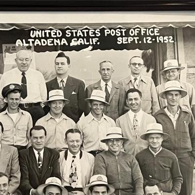 U.S.P.O Dept. 1940 Scale & Framed Photograph (BS-RG)