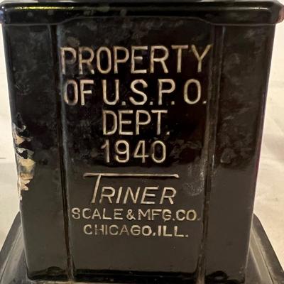 U.S.P.O Dept. 1940 Scale & Framed Photograph (BS-RG)