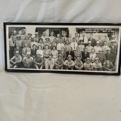 U.S.P.O Dept. 1940 Scale & Framed Photograph (BS-RG)