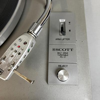 726 Scott PS-17 and DUAL 1242 Belt Drive Turntables AS-IS