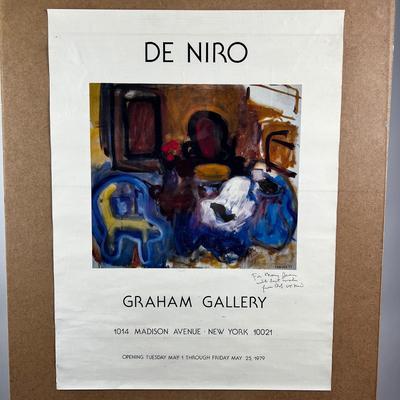 737 Robert De Niro Sr Signed Poster & Gallery Book