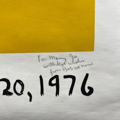 738 Robert De Niro Sr Signed 1976 Exhibition Poster
