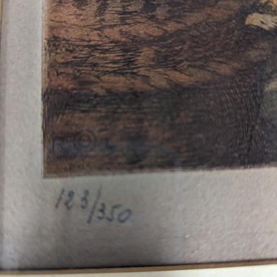 1937 Signed & Numbered Framed Art