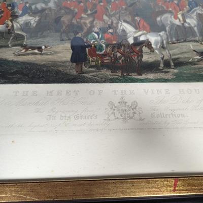 The Meet Of the Vine Hounds Print