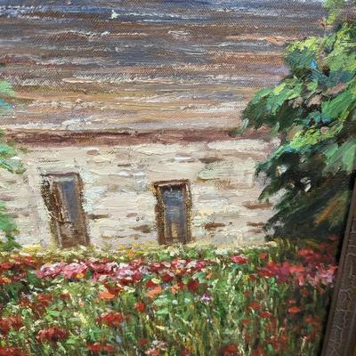 Judd Gallet Framed Painting On Canvas