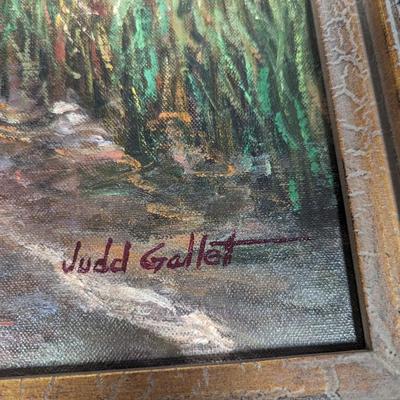 Judd Gallet Framed Painting On Canvas