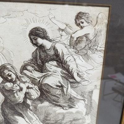 Original Sepia Of The Nativity Art