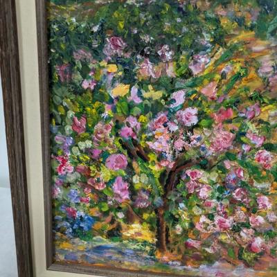 Framed Floral Painting