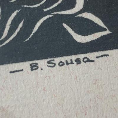 3 Original Pen & Ink Risqué Vintage Art -Signed Sousa
