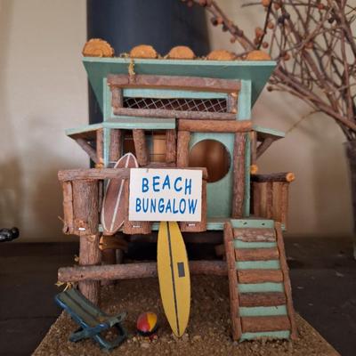 beach bungalow art