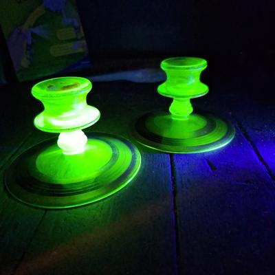 Uranium candle holders