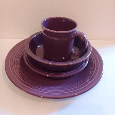 Fun Heather Homer Laughlin Fiesta dinnerware set Made in USA