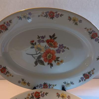Dynasty fine China DALIAN Pattern vegetable bowl and platter