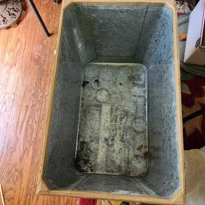 Vintage Metal Lined Japanese Tea Transport Shipping Crate Trunk