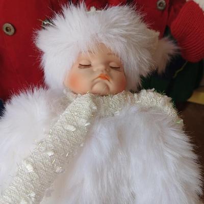 Christmas dolls - caroling dolls - Angel - animated Christmas doll with tote