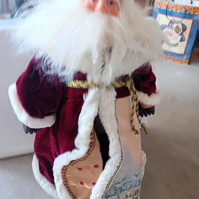 Numbered Thomas Kincade Santa with Santa's from around the world figures