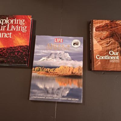Three coffee table books on America