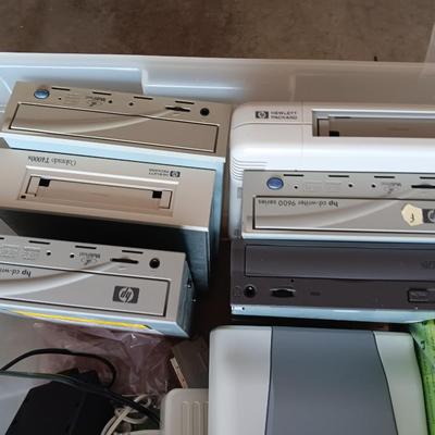 Assortment of computer keyboards and drives and other Computer accessories