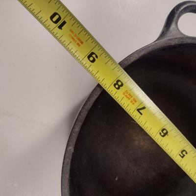 Lodge Covered Cast Iron Pot- Approx 8 1/4" in Diameter, 3" Deep