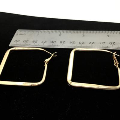 New Large Gold Tone Earrings