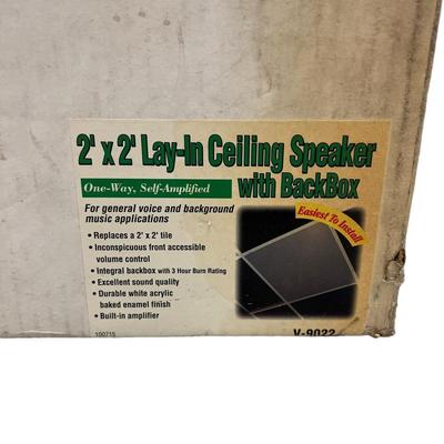 2' x 2' Lay-In Ceiling Speaker with BackBox