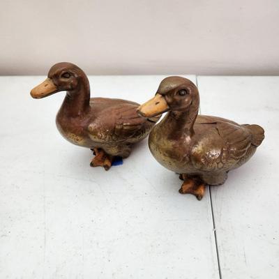 Pair Heavy Metal Ducks
