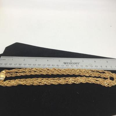 Gold, toned, chain necklace