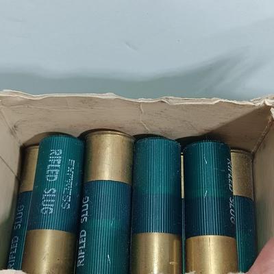 12 Guage ammunition - several boxes partially full and a zip lock bag with cartridges