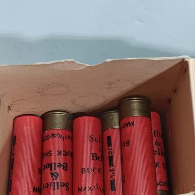 12 Guage ammunition - several boxes partially full and a zip lock bag with cartridges