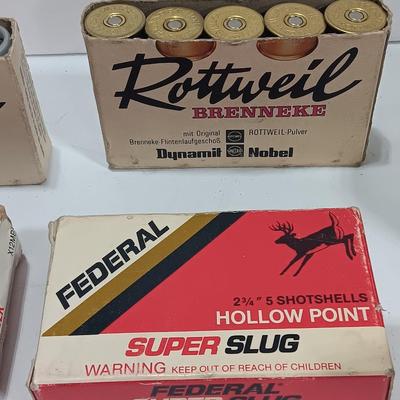 12 Guage Special ammunition - Vintage Rotteil Brenneke - and more