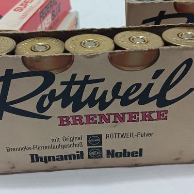 12 Guage Special ammunition - Vintage Rotteil Brenneke - and more