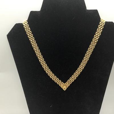 Gold, toned, chain necklace