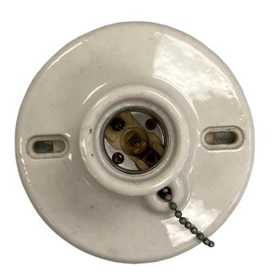 Eagle Two-Piece Porcelain Pull Chain Receptacle