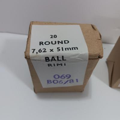 4 boxes - 20 cartridges in each box - sealed 7,62 x 51mm Ball RIMI ammunition