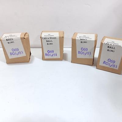 4 boxes - 20 cartridges in each box - sealed 7,62 x 51mm Ball RIMI ammunition