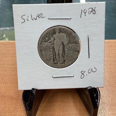 1928 silver liberty Quarter