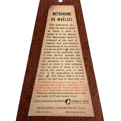 Seth Thomas Metronome