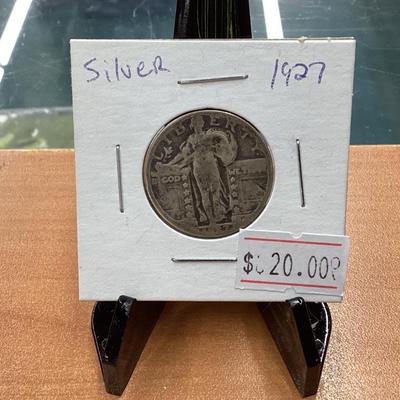 1927 silver liberty Quarter