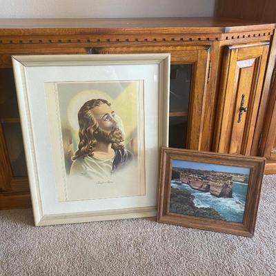 1942 INSPIRATION PRINT OF JESUS AND OTHER PHOTO