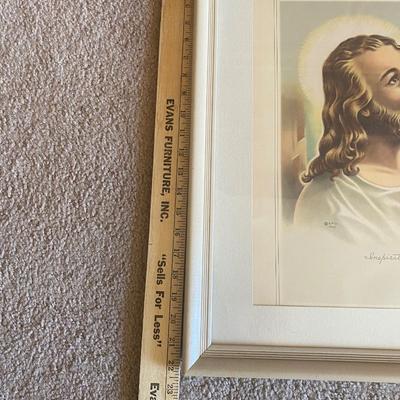 1942 INSPIRATION PRINT OF JESUS AND OTHER PHOTO