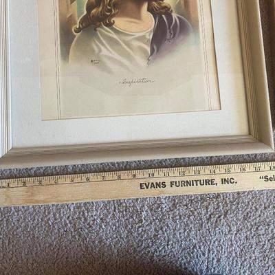 1942 INSPIRATION PRINT OF JESUS AND OTHER PHOTO